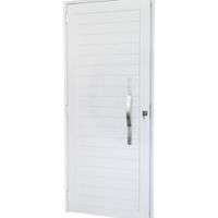 Porta Crv 215x90 Direita Lambri C/Pux Oval Br Nobre