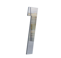 Numero ''1'' Metalmidia 200mm Prata Espelhado