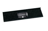 Pia Com Cuba De Inox 180x55 Preta Roralit