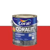 Esmalte Antiferrugem Vermelho Coralit 3.6 Litros