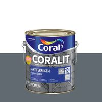 Esmalte Antiferrugem Cinza Coralit 3.6lt