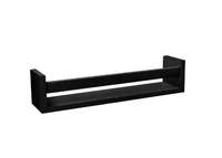 Prateleira Prat-k Revisteiro Preto 10x10x45cm Rf 08786.045