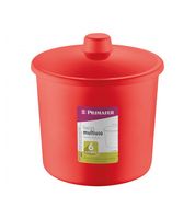 Lixeira De Plástico Vermelho 6l Atlas