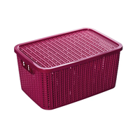 Caixa Trama Plasútil C/Tampa 8Lt Rf-000236