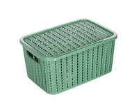 Caixa Plasútil C/Tampa Peg Trama Verde 2.8Lt Rf-000258
