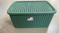 Caixa Plasútil C/Tampa Peg Trama Verde 14Lt Rf-000266