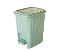 Lixeira Plasútil C/Pedal Trama Verde 7 Litros Rf-1095