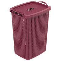 Cesto De Roupa Plasútil Trama Rosa Rf-003425