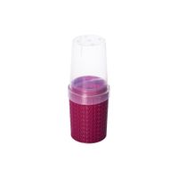 Porta Escova Plasútil Creme Dental Rosa Rf-003430