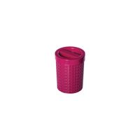 Porta Cotonete Plasútil Trama Rosa Rf-003436