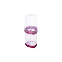 Porta Escova Plasútil Creme Dental Rosa Rf-007887
