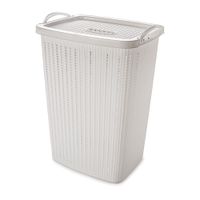 Cesto De Roupa Plasútil Trama Branco Rf-008653
