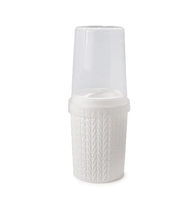 Porta Escova Plasútil Creme Dental  Branco Rf-008827