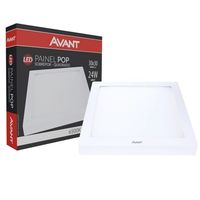 Painel De Led Sobrepor 24w Quadrado 6500k Branco Avant