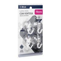 Gancho Fixa Facil Com Ventosa Primafer 4 Peças 0.5kg