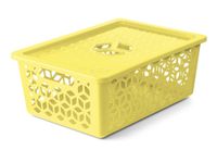 Organizador Uz C/Tampa Amarelo Claro G