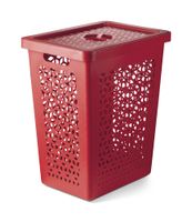Cesto Uz Multius Com Tampa Vermelho M 55lt