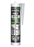 Silicone Polystic Eco Selante Preto 280g Pulvitec