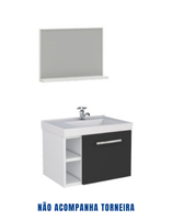 KIT DE BANHEIRO EM AÇO COZIMAX AMORA FLAT PRETO