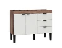 Gabinete De Madeira Flamingo P/Pia De 120 Tamarindo/Branco Cozimax