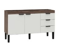 Gabinete De Madeira Flamingo P/Pia De 150 Tamarindo E Branco Cozimax