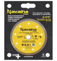 Disco Navalha Diamantado Turbo Ultrafino Porcelanato 06055 Titanium