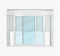 Janela Integrada Com Persiana 2 Folhas Móveis 150x120cm