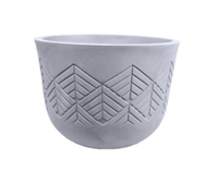 Vaso Tribo Redondo 33 Cimento Queimado Jvttcq33 Japi