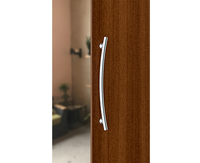Puxador De Alumínio Duplo Tubular Curvo Polido 60cm 012403 União
