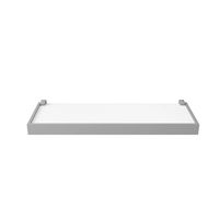 Prateleira Duetto Branca Com Moldura Cinza 4x20x40cm 10200.030