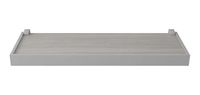 Prateleira Duetto  Concreto Com Moldura Cinza 4x20x60cm 10209.040