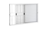 Janela Hb Aço Mix Branca 3 Folhas 150x100