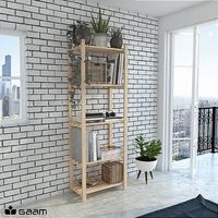 Estante Gaam Adhara Natural Com 5 Prateleiras