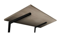 Mesa Dobrável Nogueira C/Suporte Preto 1,5x40x90cm Prat-K