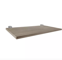 Prateleira Prat-K Nogueira Suporte Cinza 1,2x15x40cm Rf 10258.005
