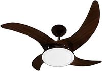 Ventilador De Teto Tron Mareiro Led 127v 4pás Marrom Café 130w