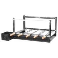 Churrasqueira Giratória Trongrill Preta 5 Espetos Bivolt