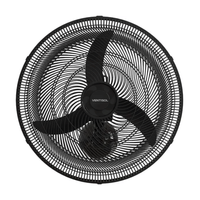 Ventilador de Parede Ventisol New 50cm 3 Pás 3 Velocidades 130W - Preto - 110 Volts