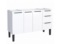 Gabinete De Aço Jupiter P/Pia Branco 1:50m Cozimax