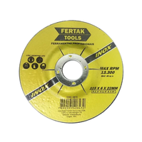 Disco Desbaste Inox 4.1/2 X 1/4 X 7/8 Fertak