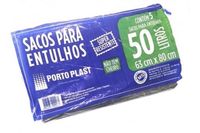 Saco Porto Plastico P/Entulhos Super Resistente 50Lt
