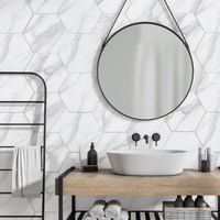 Revestimento Ceral 1.02m² hexagonal connect calacata