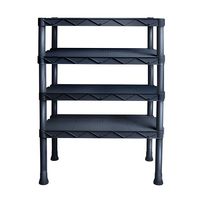 Estante Arqplast Atena Rattan 4 Níveis Preta Rf-25810