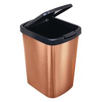 Lixeira de plástico rose com click de 9 litros Arqplast