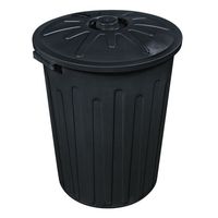 Lixeira de 65 litros com tampa preta Arqplast