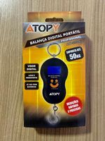 Balança Digital Portátil Preta 50kg Atopy