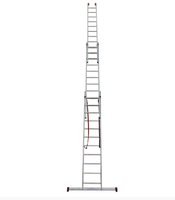Escada Botafogo Alumínio Tripla Ext 11x3 Degraus