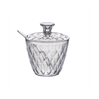 Açucareiro C/Colher Plasútil Glamour 330ml A1 Rf-014192