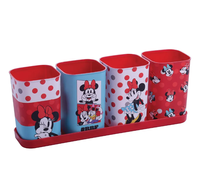 Porta Canetas Plasútil  Minnie 4 Pçs Rf-014885