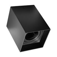 Spot Lumanti Sobrepor Quadrado Preto Par20